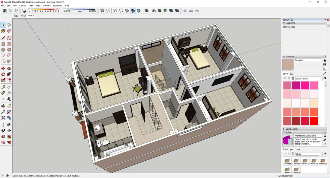 Casa Modelo 3 - Arqui3D - Planos de casas por USD 49